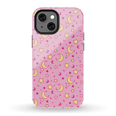 Dreamy Pastel Moon And Stars Phone Case